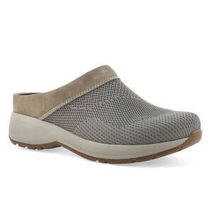 Dansko Sondra Taupe Suede Leather Slip-on Clog Mule Sneaker EU 38 US 7.5-8